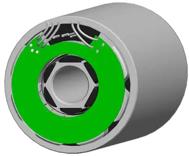 KBMS-10H01-A11Kollmorgen frameless motor, 0.487Nm, 15200rpm, with hall sensors