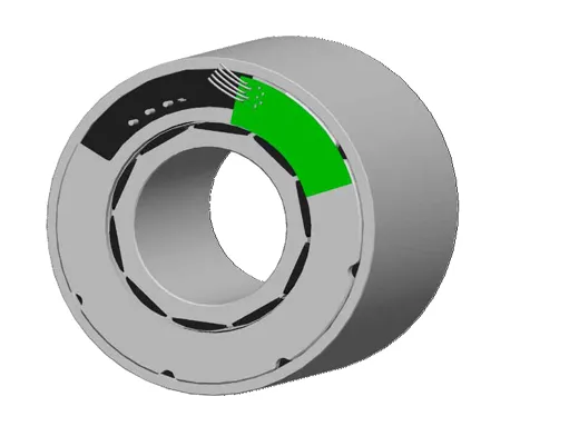 KBMS-35H01-C03 Kollmorgen Bausatzmotor, 12.4Nm, 4200rpm, mit Hallsensoren