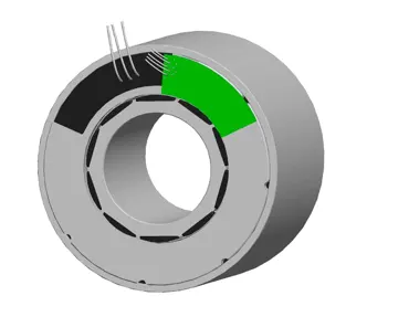 KBMS-45H01-A00Kollmorgen frameless motor, 30.7Nm, 2100rpm, with hall sensors