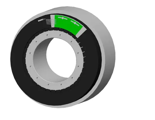 KBMS-60H01-B00Kollmorgen frameless motor, 53.9Nm, 1600rpm, with hall sensors