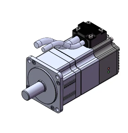 RB300-L06G-R2030-Q2K-EA-YK, 200W Veichi servo motor with integrated drive, 0.637Nm, 3000rpm, 17-Bit Magnetic single-turn encoder, with brake