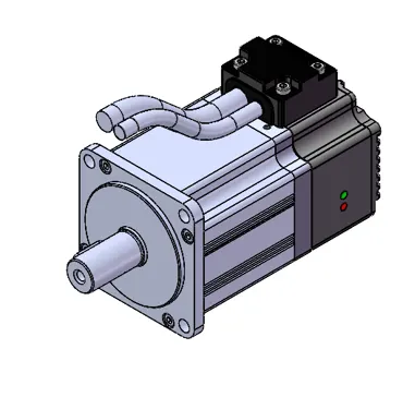 RB300-L06G-R4030-Q1K-CA-YK, 400W Veichi Servomotor mit integriertem Regler, 1.27Nm, 3000rpm, magnetischer Single-turn Encoder, ohne Haltebremse