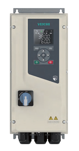 AC600F-T4-2R2G/004P-66-E2B-NK, Veichi variable speed drive, 2.2kW, 6A, for synchronous (SMPM), asynchronousand or synchronous reluctance motors